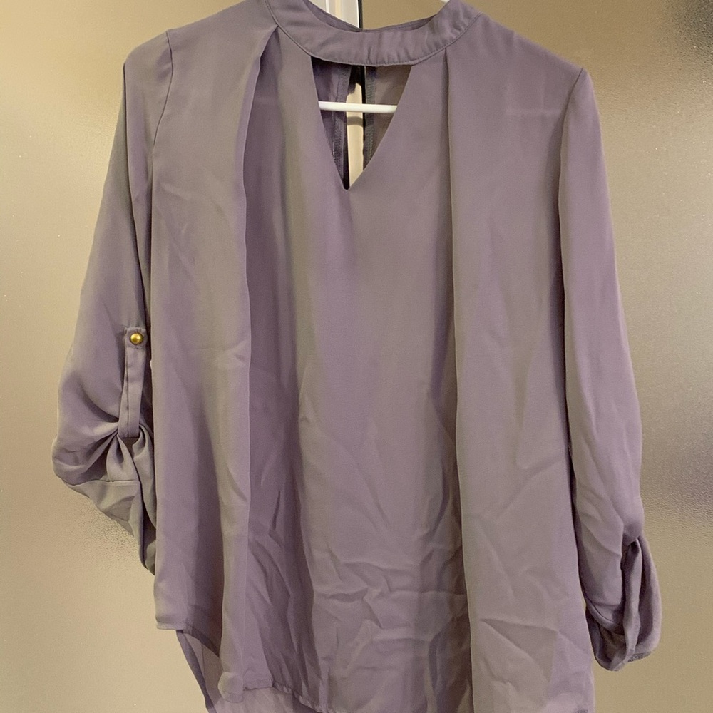 Need ironing! Silk multi length sleeve.